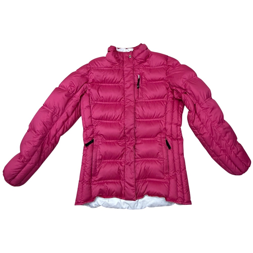 REI  Co-op Girls Pink Quilted Puffer Jacket Full Zip Size M 10-12 Outdoor Coat